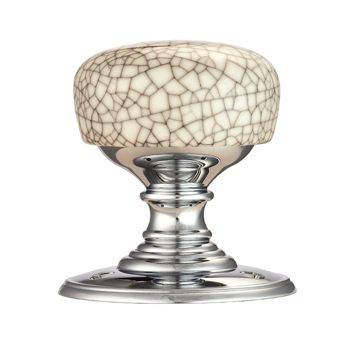Delamain Porcelain Midnight Crackle Door Knob